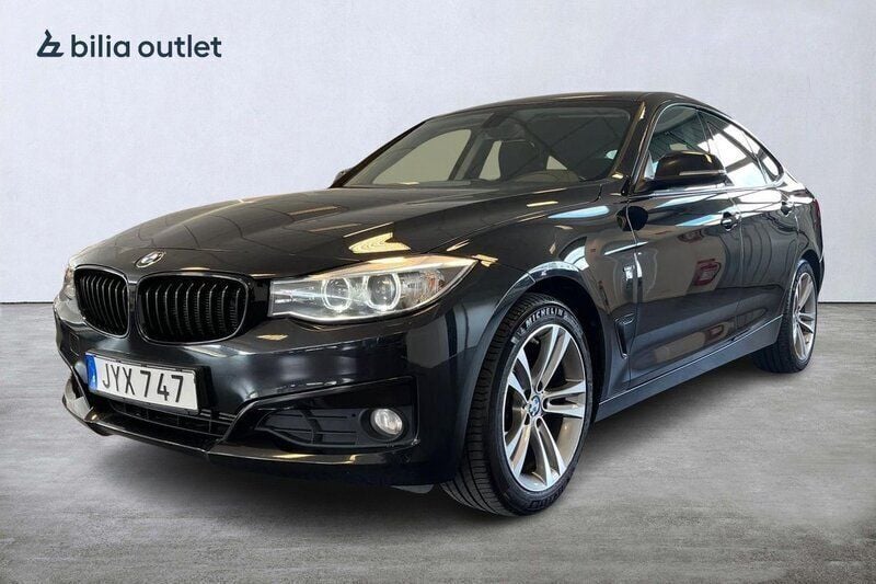 Svart Begagnad 2014 BMW 320 Gran Turismo Sport Line Halvkombi | 139 900 kr (Marknadspris) - Bild 1/3