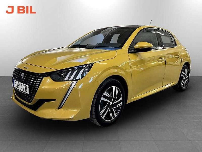 Gul Begagnad 2019 Peugeot 208 Allure Halvkombi | 139 900 kr (Bra pris) - Bild 1/3
