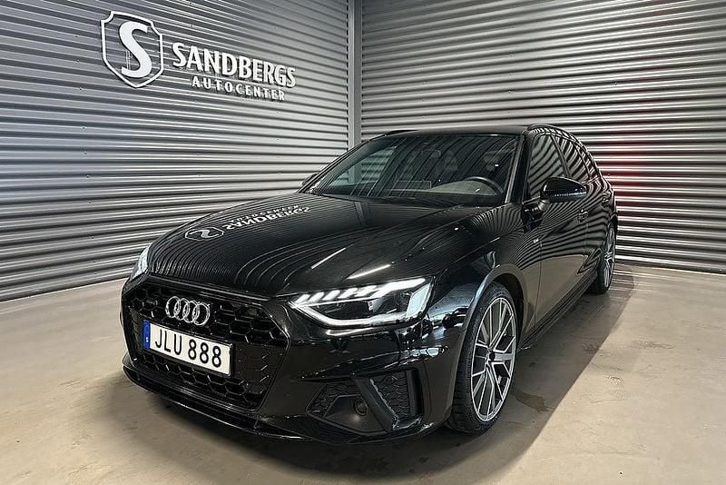 Svart Begagnad 2020 Audi A4 S-Line Kombi | 318 500 kr (Marknadspris) - Bild 1/4