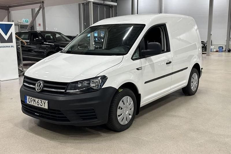 Vit Begagnad 2019 VW Caddy Minibuss | 124 900 kr (Marknadspris) - Bild 1/4