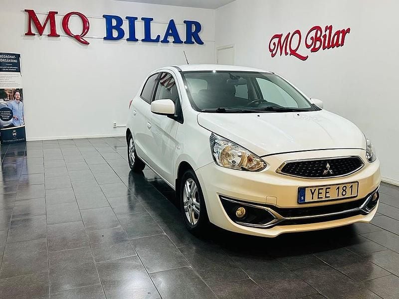 Begagnad Mitsubishi Space Star 80 HK (58 kW) 2016 Vit Halvkombi