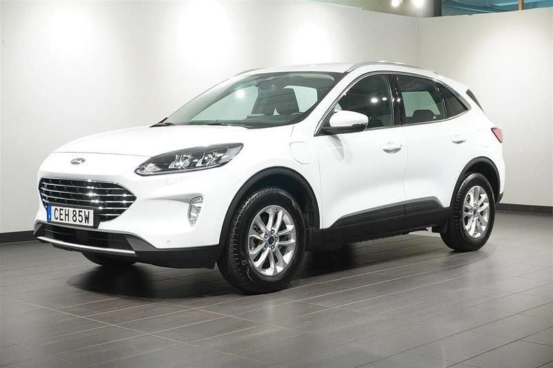 Vit Begagnad 2022 Ford Kuga Titanium SUV | 254 800 kr (Bra pris) - Bild 1/4