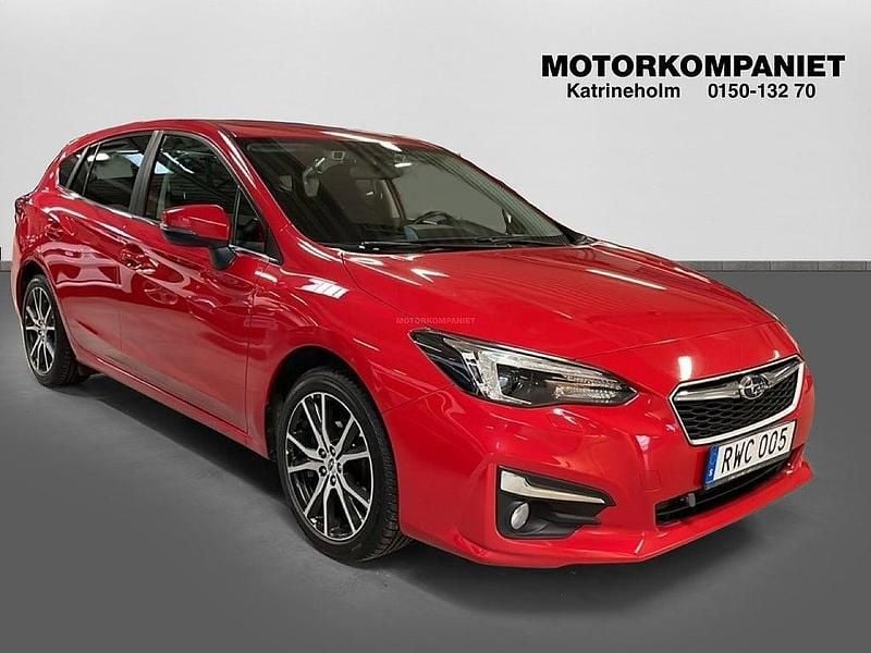 Röd Begagnad 2018 Subaru Impreza Active Halvkombi | 149 900 kr - Bild 1/4