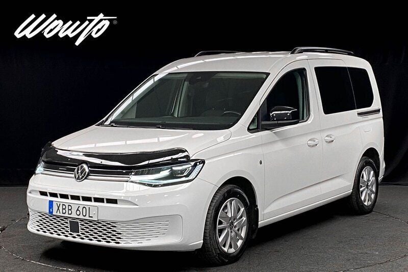 Vit Begagnad 2022 VW Caddy Life Minibuss | 389 800 kr - Bild 1/3