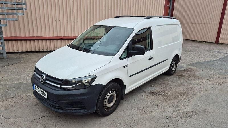 Vit Begagnad 2016 VW Caddy Maxi Minibuss | 125 000 kr (Marknadspris) - Bild 1/4