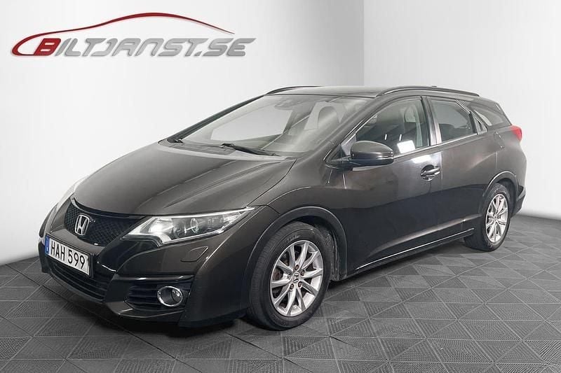 Brun Begagnad 2015 Honda Civic Sport Kombi | 84 900 kr (Lite dyr) - Bild 1/4