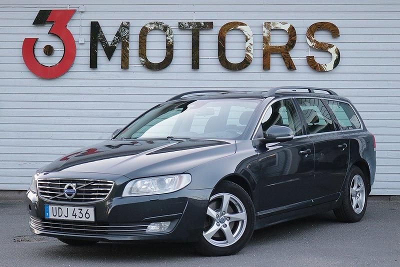 Mörkgrå Begagnad 2014 Volvo V70 Momentum Kombi | 155 900 kr (Dyr) - Bild 1/4