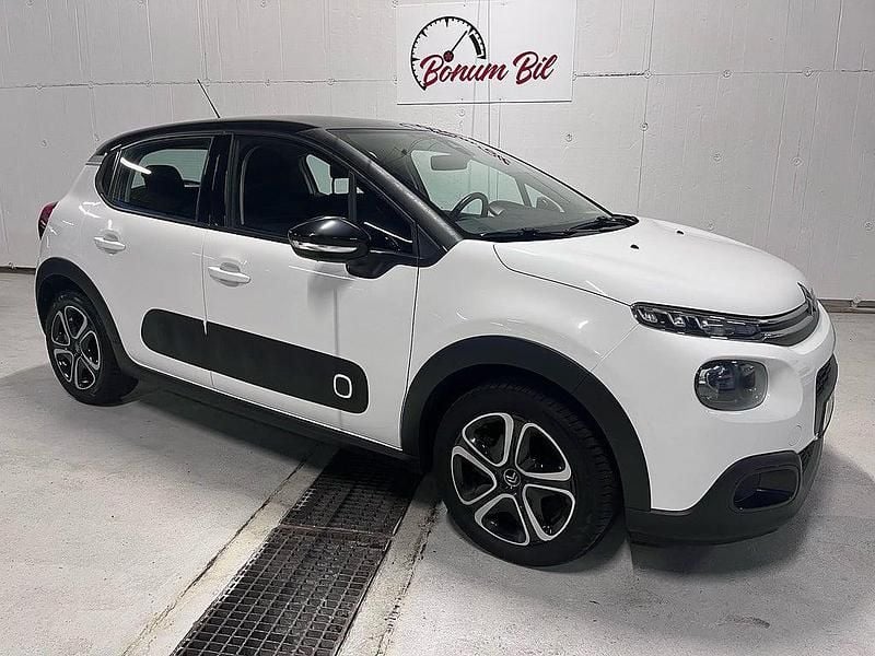 Vit Begagnad 2018 Citroën C3 Halvkombi | 79 900 kr (Marknadspris) - Bild 1/4