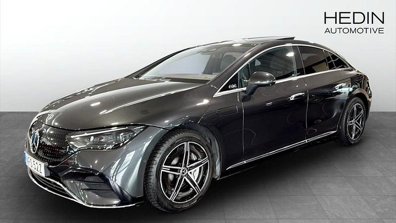 Grå (grey) Begagnad 2022 Mercedes EQE350 AMG line Sedan | 429 900 kr (Lite dyr) - Bild 1/4