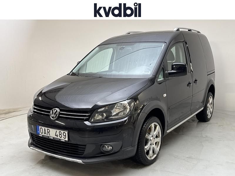 Svart Begagnad 2014 VW Caddy Minibuss | 80 000 kr (Marknadspris) - Bild 1/3