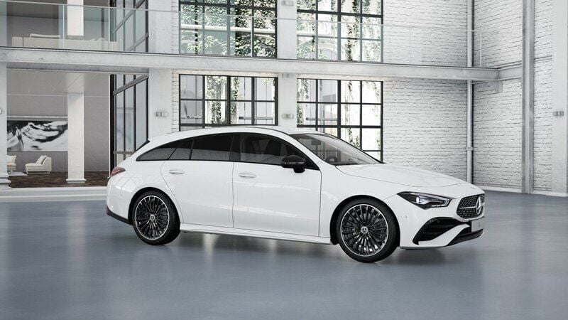 Vit Ny 2024 Mercedes CLA200 Shooting Brake Kombi | 459 700 kr (Marknadspris) - Bild 1/4