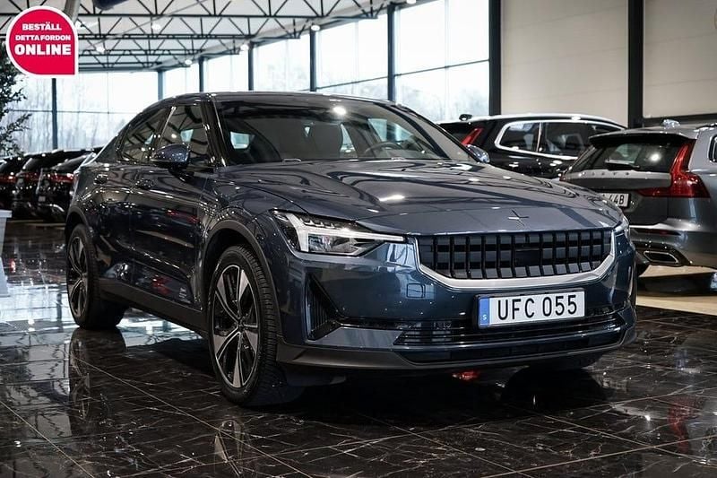 Begagnad Polestar 2 Long Range Dual motor 300 kW (408 HK) 2022 Mörkblå Halvkombi