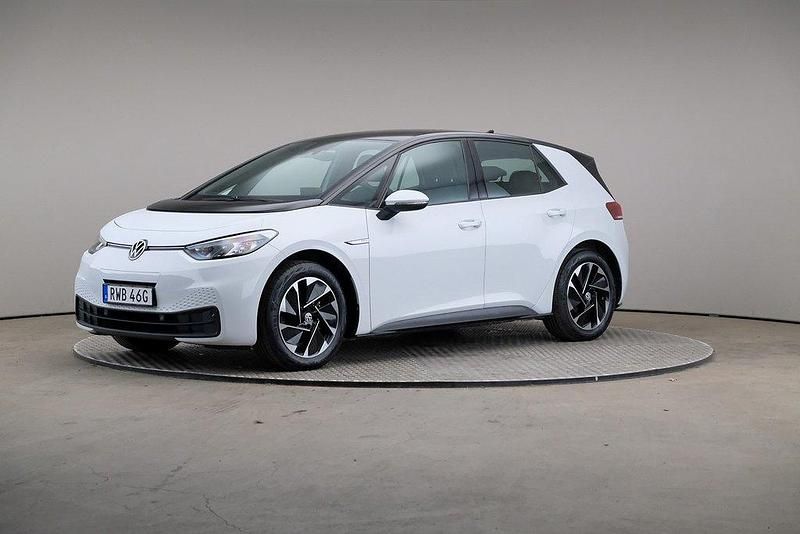 Vit Begagnad 2021 VW ID.3 Pro Performance Halvkombi | 255 000 kr (Marknadspris) - Bild 1/4