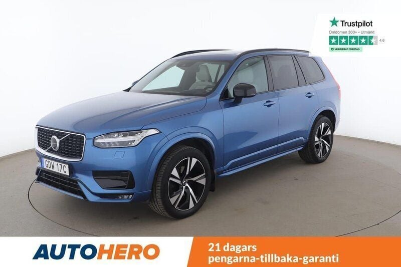 Blå Begagnad 2019 Volvo XC90 R-Design SUV | 440 000 kr (Marknadspris) - Bild 1/4