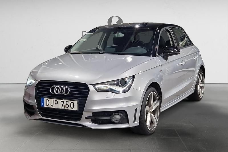 Silver Begagnad 2014 Audi A1 Sportback S-Line Halvkombi | 98 900 kr (Superpris) - Bild 1/3