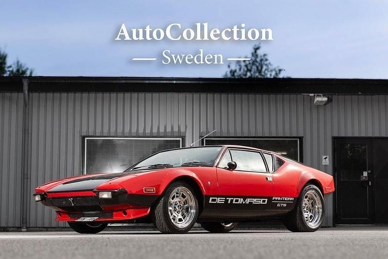 Röd Begagnad 1975 De Tomaso Pantera | 1 600 000 kr - Bild 1/4
