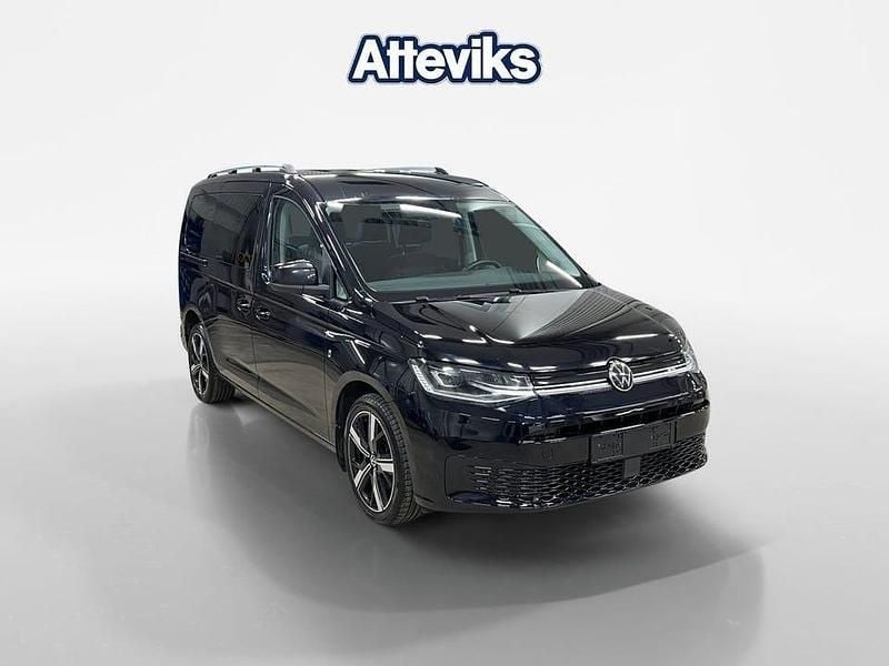 Svart Begagnad 2022 VW Caddy Maxi Minibuss | 329 900 kr - Bild 1/4
