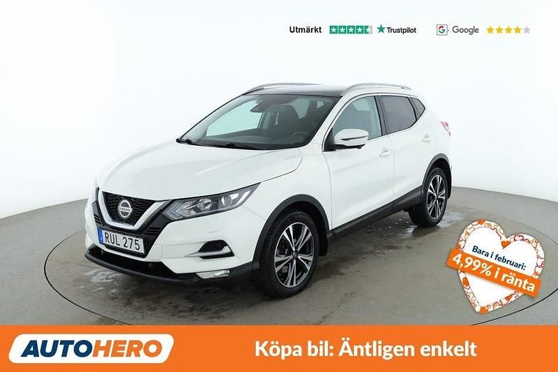 Vit Begagnad 2018 Nissan Qashqai 360º SUV | 213 000 kr (Marknadspris) - Bild 1/4