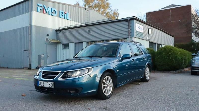 Blå Begagnad 2008 Saab 9-5 Linear Kombi | 54 700 kr (Dyr) - Bild 1/4