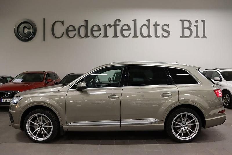 Begagnad Audi Q7 S-Line 272 HK (200 kW) 2016 Ljusbrun (brun) SUV