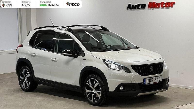 Vit Begagnad 2019 Peugeot 2008 GT-line SUV | 149 900 kr (Bra pris) - Bild 1/3