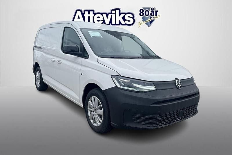 Vit Ny 2025 VW Caddy Maxi Minibuss | 457 875 kr (Marknadspris) - Bild 1/4