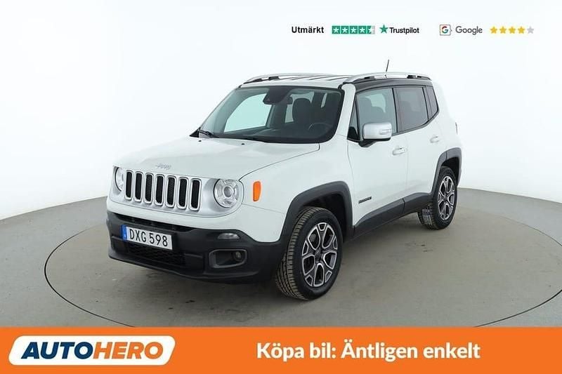 Vit Begagnad 2015 Jeep Renegade Limited SUV | 126 000 kr (Marknadspris) - Bild 1/4