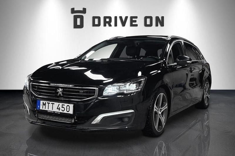 Svart Begagnad 2015 Peugeot 508 GT-line Kombi | 88 900 kr (Marknadspris) - Bild 1/4