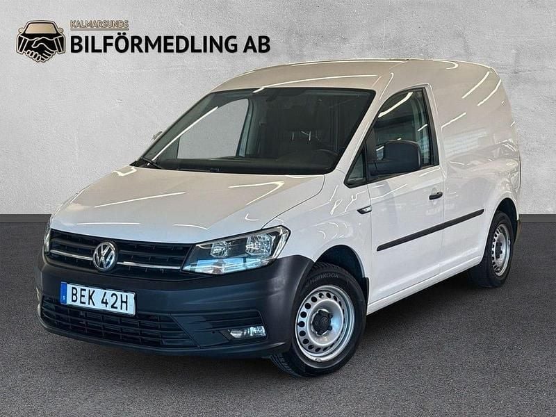Vit Begagnad 2020 VW Caddy Minibuss | 119 800 kr (Superpris) - Bild 1/4
