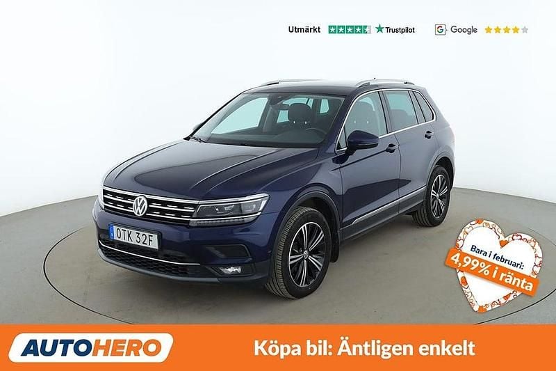 Begagnad VW Tiguan Highline 192 HK (141 kW) 2019 Blå SUV