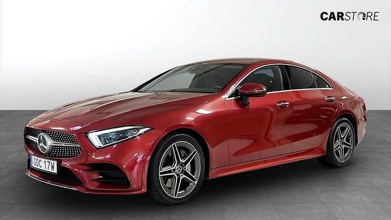 Röd Begagnad 2021 Mercedes CLS450 AMG line Sportkupé | 509 900 kr - Bild 1/4