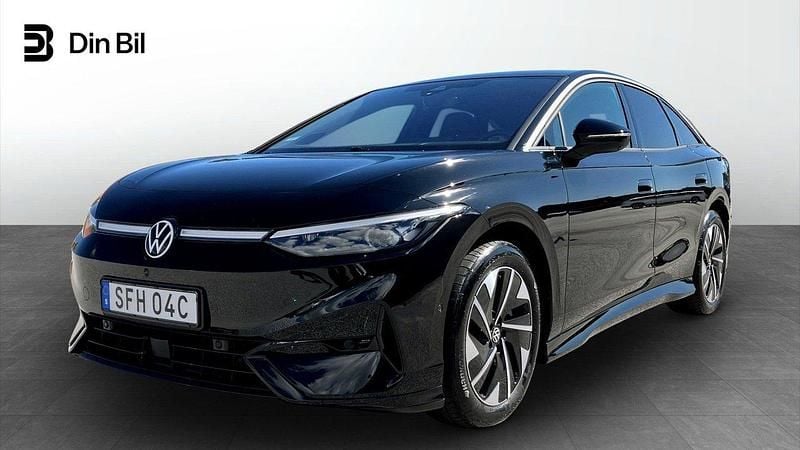 Svart Begagnad 2024 VW ID.7 Pro Sedan | 519 900 kr (Bra pris) - Bild 1/4