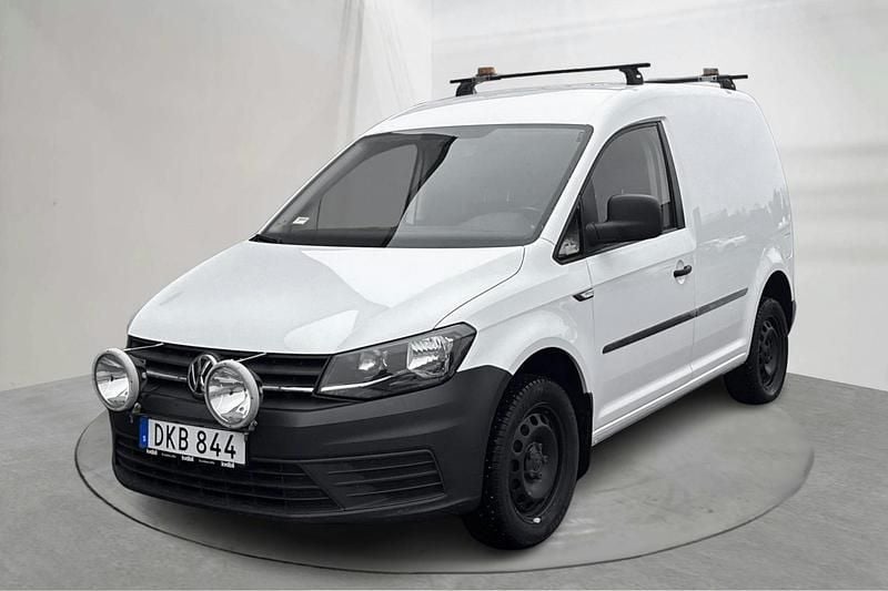 Vit Begagnad 2018 VW Caddy Minibuss | 149 000 kr (Superpris) - Bild 1/4
