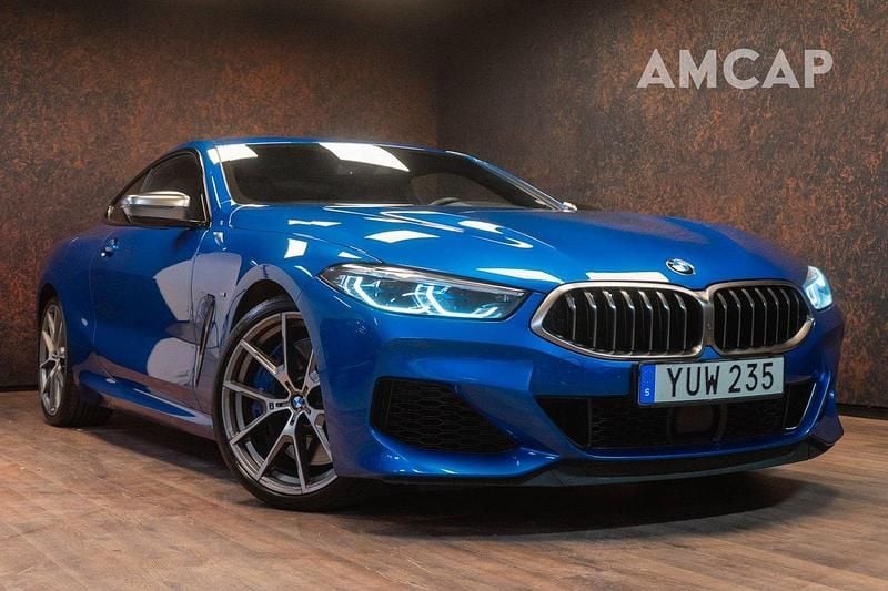 Blå Begagnad 2018 BMW M850 Comfort Edition Sportkupé | 599 500 kr - Bild 1/4