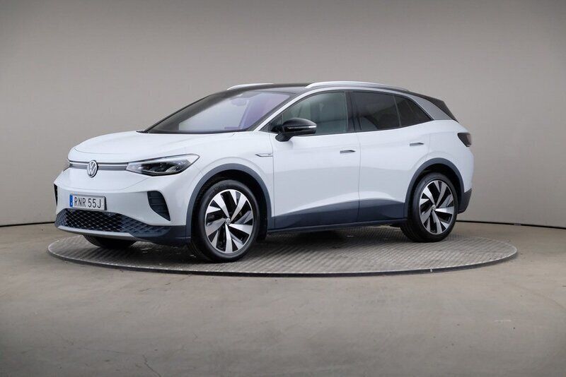 Vit (glacier white black) Begagnad 2021 VW ID.4 Pro SUV | 285 000 kr (Bra pris) - Bild 1/4
