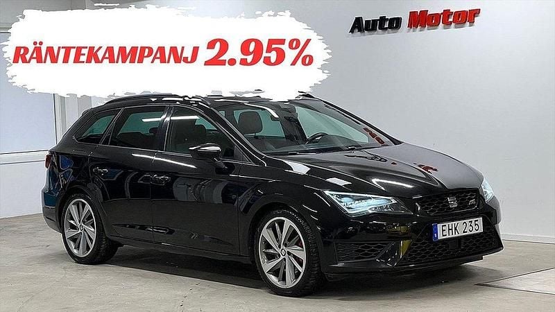 Svart Begagnad 2016 Seat Leon Kombi | 159 900 kr - Bild 1/4