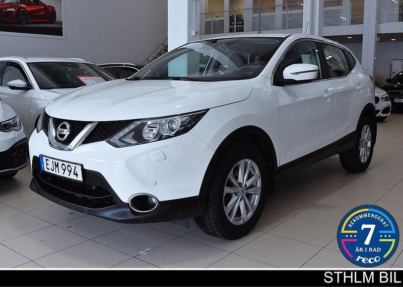 Vit Begagnad 2015 Nissan Qashqai Acenta SUV | 89 000 kr (Bra pris) - Bild 1/4