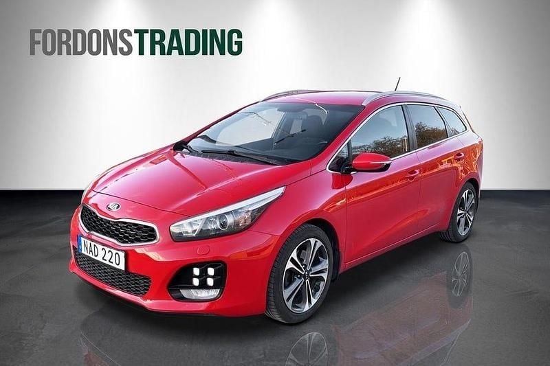 Begagnad Kia Ceed Sportswagon GT-Line 136 HK (100 kW) 2015 Röd Kombi