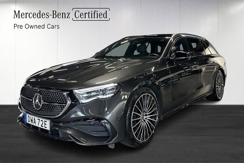 Grå Begagnad 2024 Mercedes E300 AMG Kombi | 649 900 kr (Marknadspris) - Bild 1/4