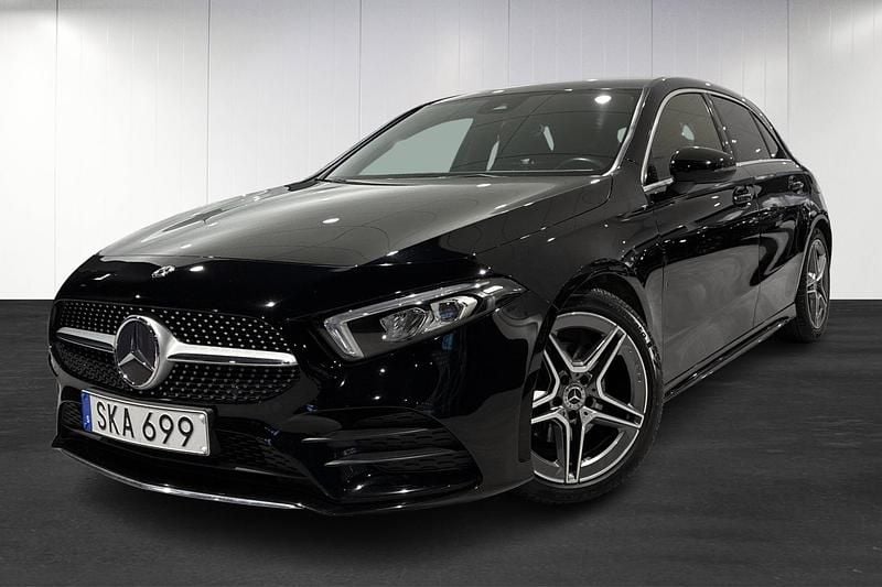 Begagnad Mercedes A180 AMG line 136 HK (100 kW) 2018 Svart Kombi