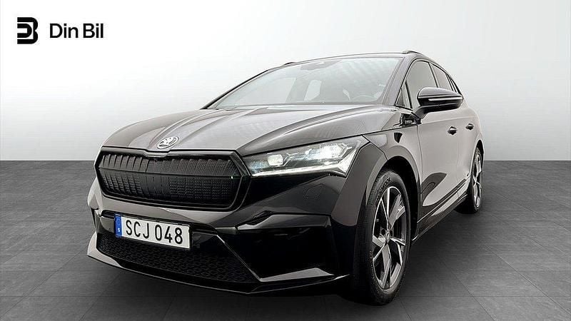 Svart Begagnad 2023 Skoda Enyaq iV SportLine SUV | 464 900 kr (Lite dyr) - Bild 1/4