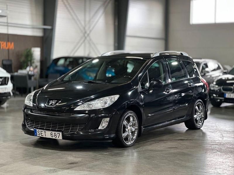 Svart Begagnad 2009 Peugeot 308 Kombi | 24 900 kr (Marknadspris) - Bild 1/4