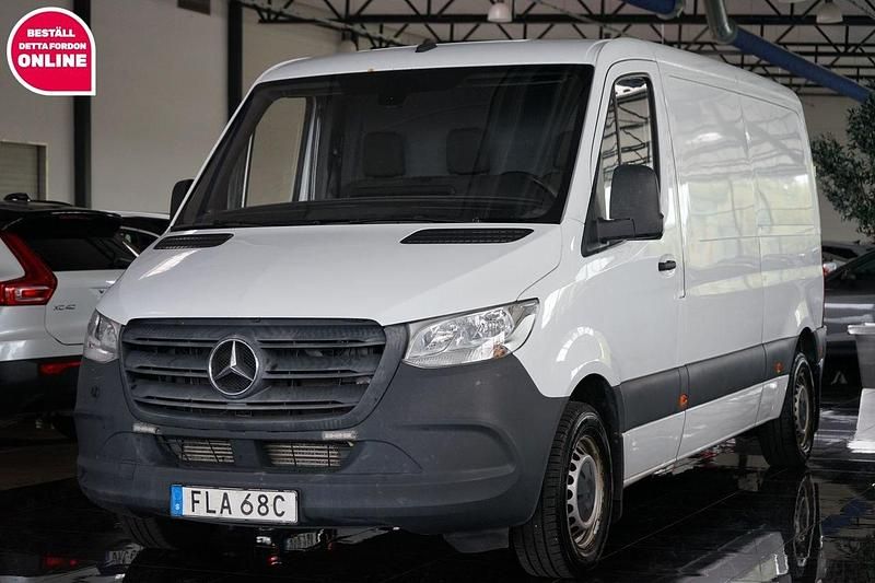 Vit Begagnad 2020 Mercedes Sprinter Van | 219 500 kr (Superpris) - Bild 1/4