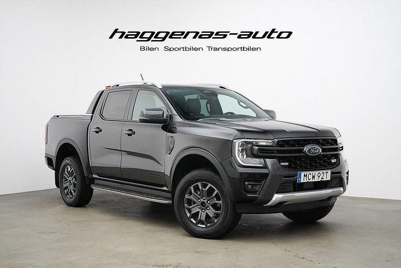 Svart Begagnad 2023 Ford Ranger Wildtrack Pickup | 619 000 kr (Marknadspris) - Bild 1/4