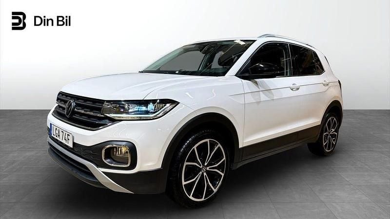 Vit Begagnad 2022 VW T-Cross Design SUV | 209 900 kr (Marknadspris) - Bild 1/4