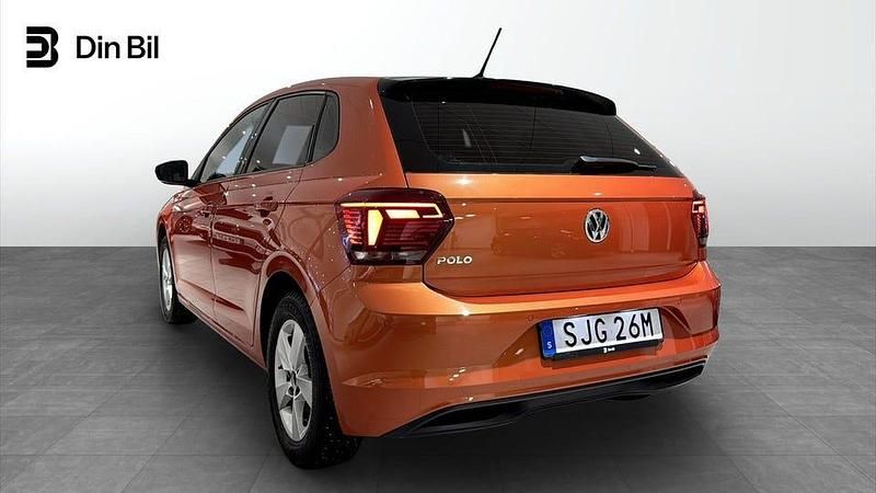 Begagnad VW Polo Comfortline 95 HK (69 kW) 2019 Orange Halvkombi