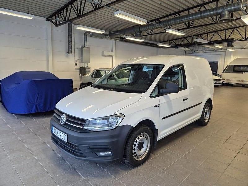 Vit Begagnad 2020 VW Caddy Minibuss | 159 900 kr (Marknadspris) - Bild 1/4