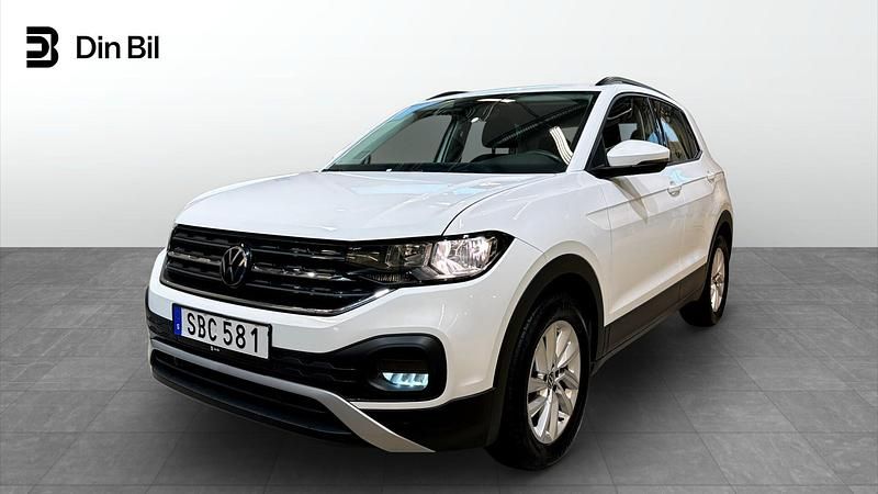 Vit (pure white) Begagnad 2022 VW T-Cross Comfortline SUV | 189 900 kr (Marknadspris) - Bild 1/4