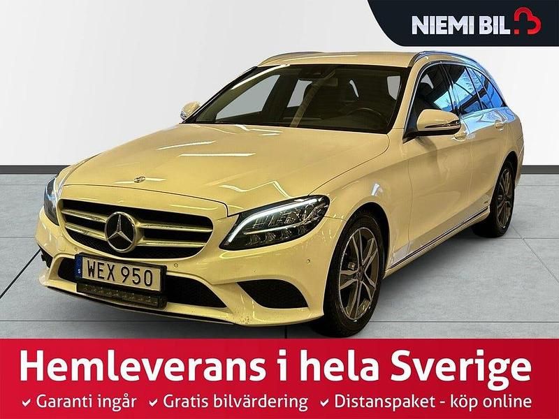 Vit Begagnad 2018 Mercedes C220 Avantgarde Kombi | 269 900 kr (Marknadspris) - Bild 1/3