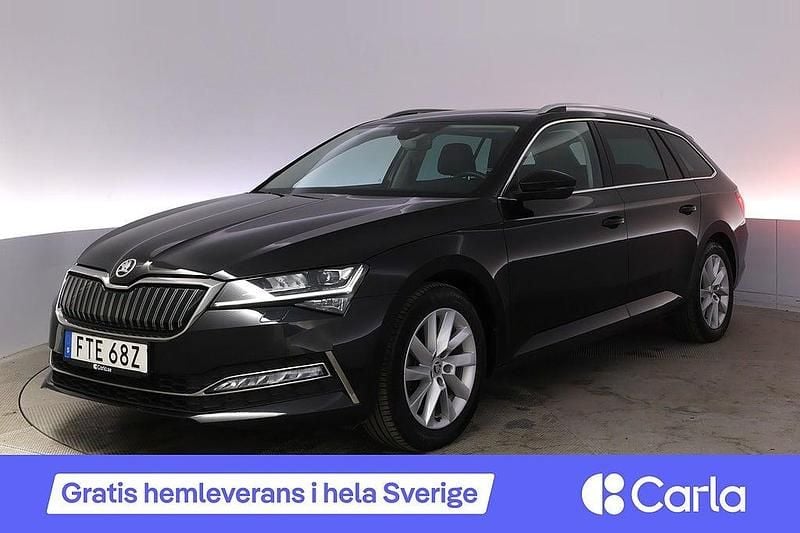 Svart Begagnad 2020 Skoda Superb Business Line Kombi | 276 900 kr (Marknadspris) - Bild 1/4